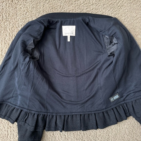 Rebecca Taylor Textured Tweed Ruffle Jacket - Picture 5 of 7